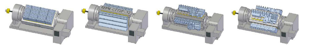แม่เหล็กถาวร ควบคุมด้วยไฟฟ้า แบบแกนหมุน drawing