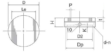 แม่เหล็กถาวรทรงกลม drawing