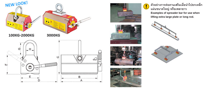 แม่เหล็กถาวรยกงาน drawing