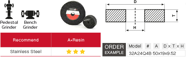 Resin-Bond Grinding Wheel drawing