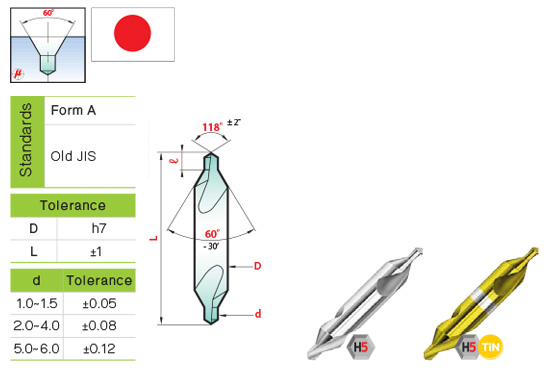 ดอกนำศูนย์ (Form A) มาตรฐานญี่ปุ่น drawing