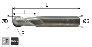 CFT คาร์ไบด์ บอลเอ็นมิล drawing