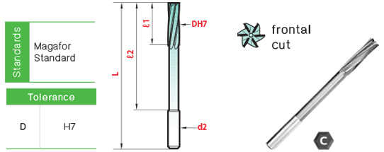 Blind shop hole reamer