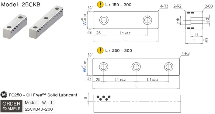 แคมเซ็นเตอร์คีย์ เหล็กหล่อ drawing
