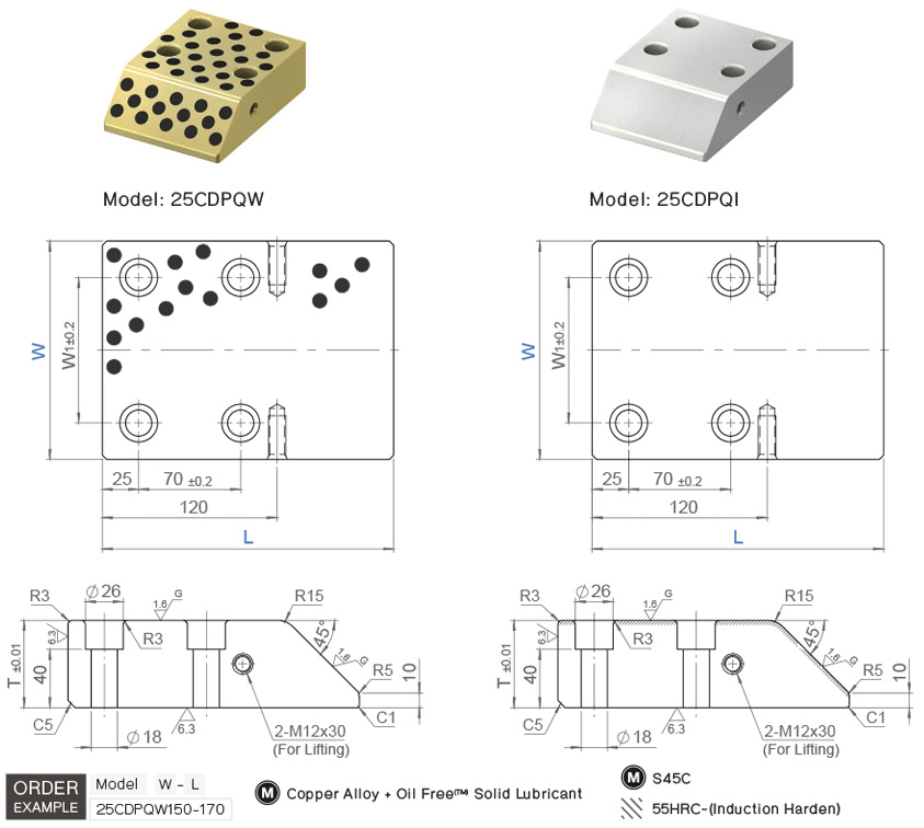 แคมดเวลเพลท 45องศา drawing
