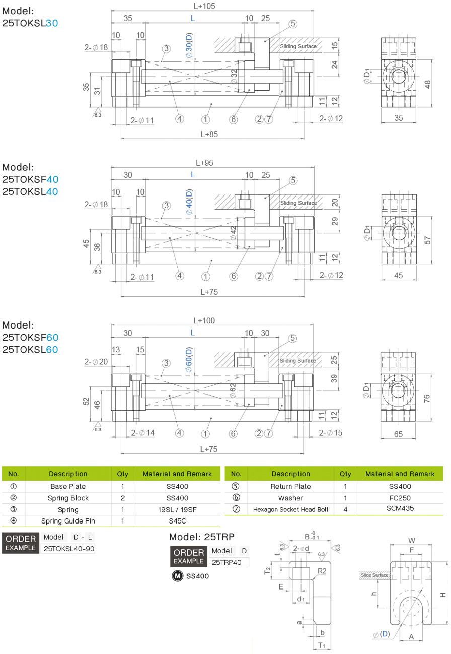 ชุดสปริงรีเทอร์น drawing