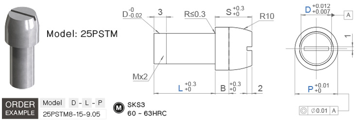 ไพล็อตพินล็อคตำแหน่ง PSTM drawing