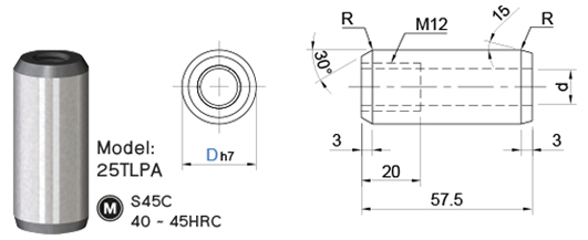 พินล็อคตำแหน่ง TLPA drawing