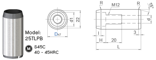 พินล็อคตำแหน่ง TLPB drawing