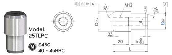 Locating Pins TLPC drawing