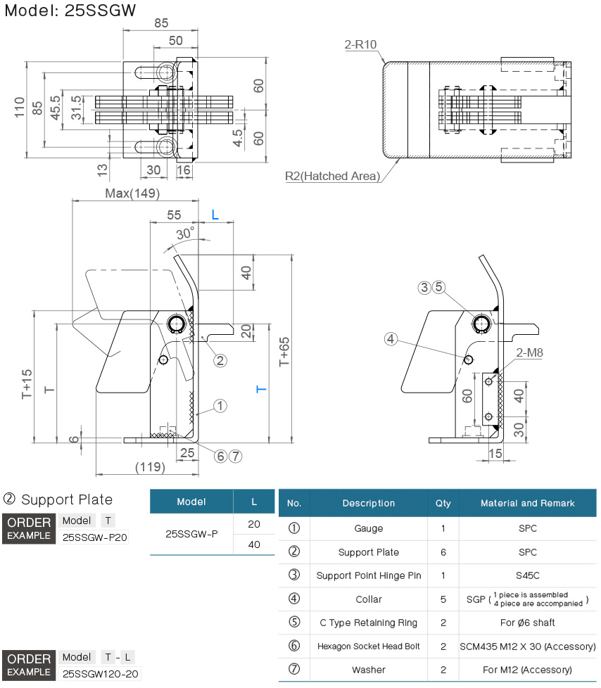 ชีทซัพพอร์ต SSGW drawing