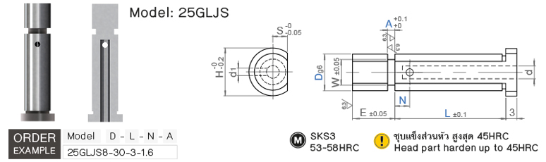 ไกด์ลิฟเตอร์ แบบมีช่องอากาศ drawing