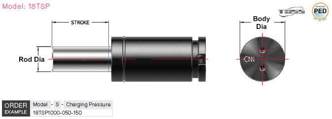 TSP แก๊สสปริง drawing
