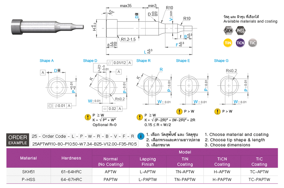 พั้นช์สองระดับสำหรับงานหนัก drawing