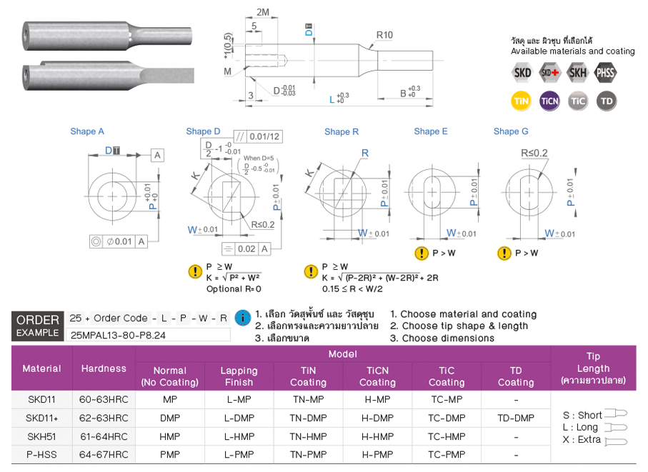 Tapped Punch drawing