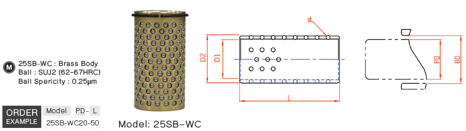 Brass Ball Retainers with Clip drawing