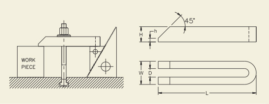 แคลมป์ รูปตัวยู drawing