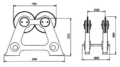 Wheel Balancing Stand drawing