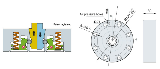 Zero-Point Chuck drawing