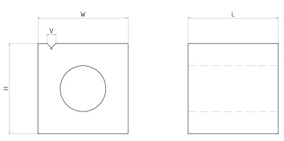 Granite Square Block drawing