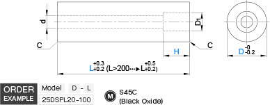เสาซัพพอร์ต มีรูร้อยสกรู drawing