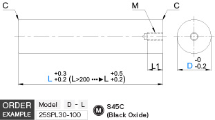 เสาซัพพอร์ต มีรูต๊าปเกลียว drawing