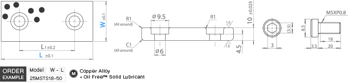 แวร์เพลททองเหลือง ขนาดคอมแพ็ค drawing