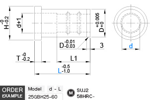 ลีดเดอร์บุชรุ่นพรีซิชั่น แบบมีบ่า drawing