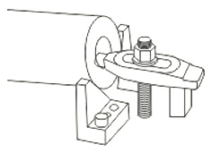 แคลมป์ปลายกลม เหล็กฟอจ drawing