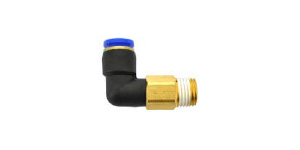 ข้อต่อสวมเร็ว เกลียวยาวตัวผู้ หักศอก