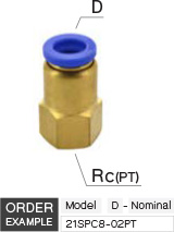 Female Thread Quick Fitting Joint drawing