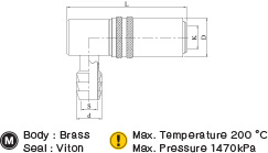 Mold Socket Elbow 90° (A-Type) drawing