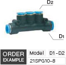 ข้อต่อสวมเร็ว ข้อลดแบบแถว drawing