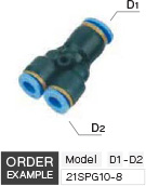 ข้อต่อสวมเร็ว ข้อลดแบบตัว Y drawing