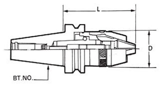 หัวจับสว่านด้าม BT drawing