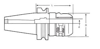 หัวจับคลอเล็ท SC ด้าม BT drawing