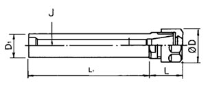 หัวจับคลอเล็ท ER ด้ามตรง drawing