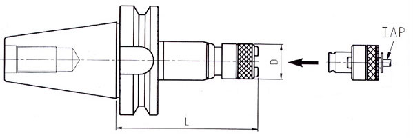 หัวต๊าปด้าม BT drawing