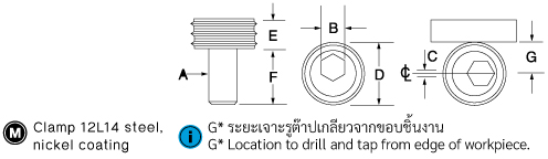 Mitee-Bite Knife Edge Clamps drawing