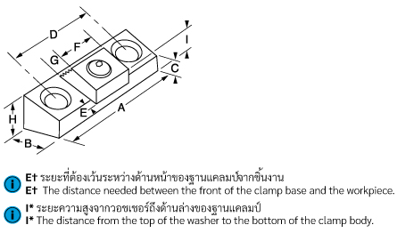 Mitee-Bite Compact Toe Clamps drawing