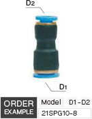 Union Straight Reducer Air Fitting drawing