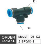 Union T Reducers Air Fitting drawing