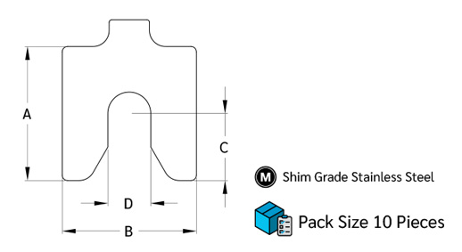 แผ่นชิม ตั้งระดับ ขนาดเล็ก drawing
