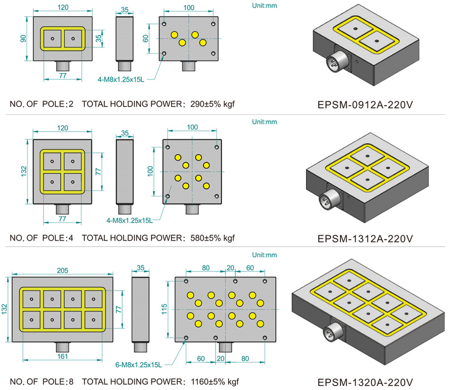 แม่เหล็กถาวรสำหรับแขนหุ่นยนต์ drawing