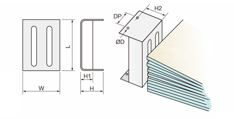 แม่เหล็กแยกแผ่นโลหะ drawing