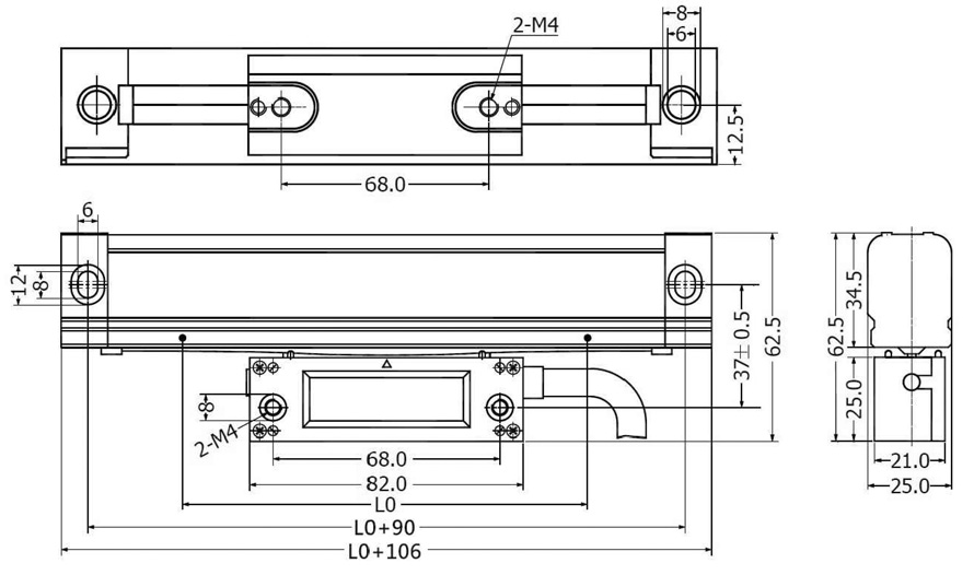 SRT Linear Scale 5μm drawing