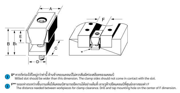 Mitee-Bite Uniforce® Clamps drawing